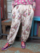 Veveret  Floral French Terry Pants