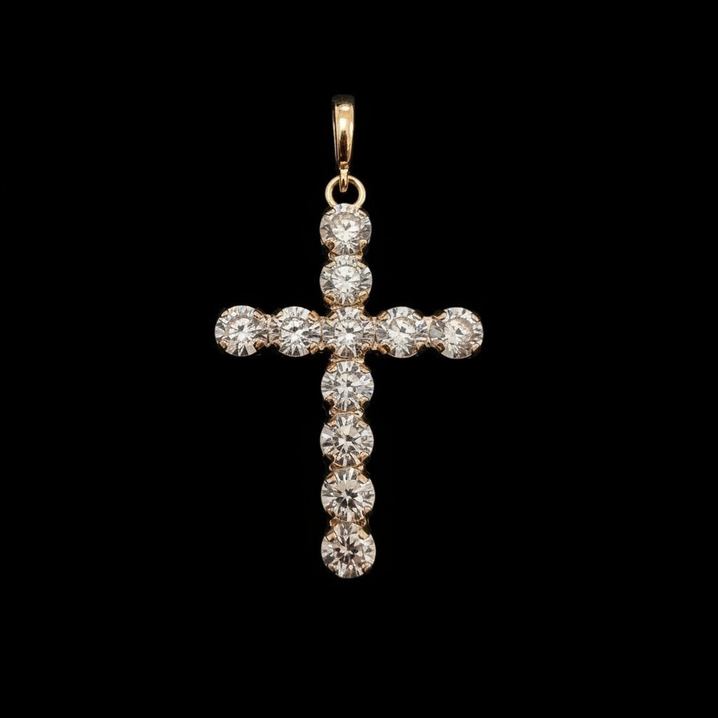 Small Gold Cross Pendant