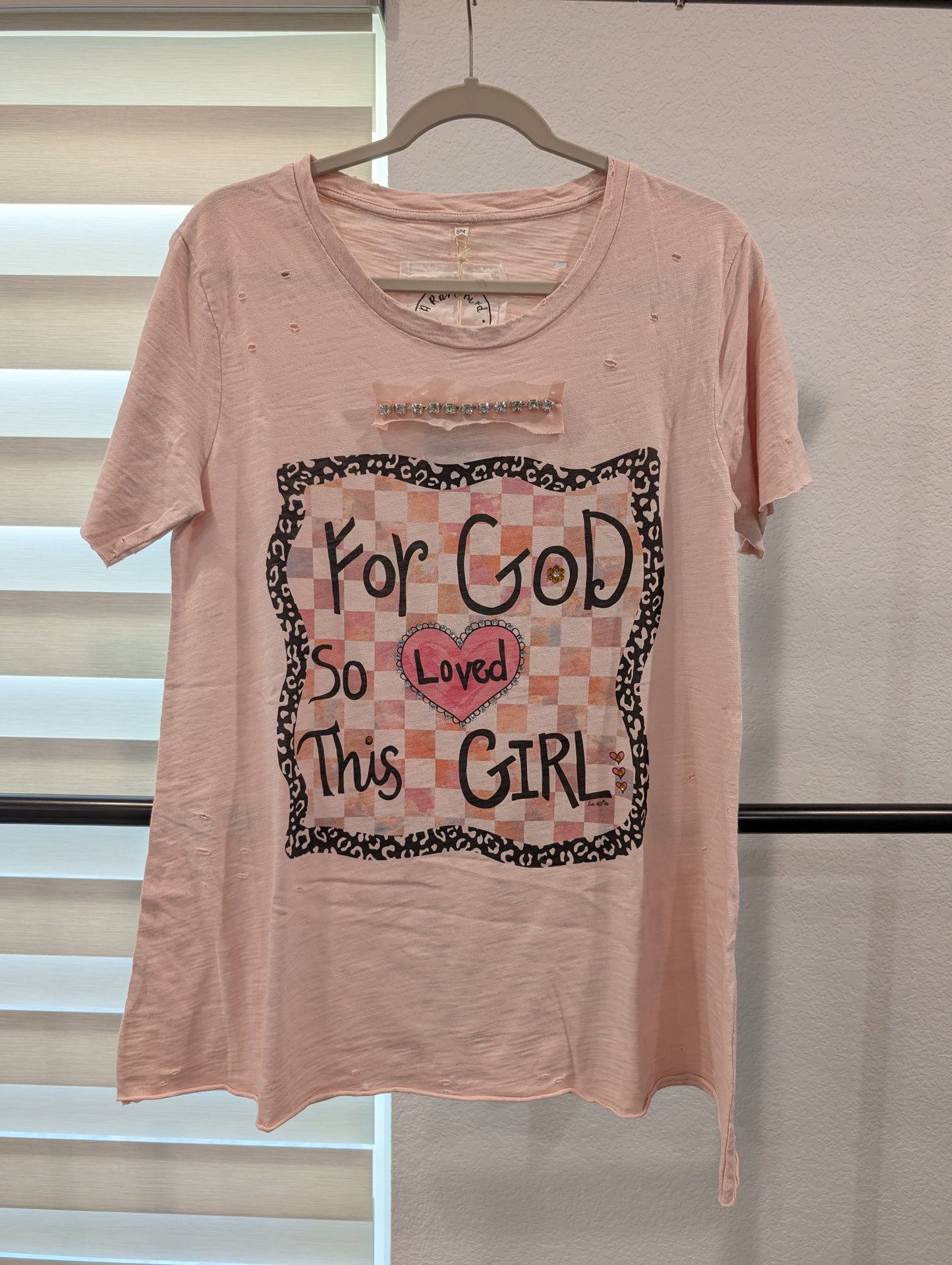 Pre Order A Rare Bird Rhinestone For God So Loved Tee