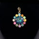 Gold Crystal Rounded Pendant