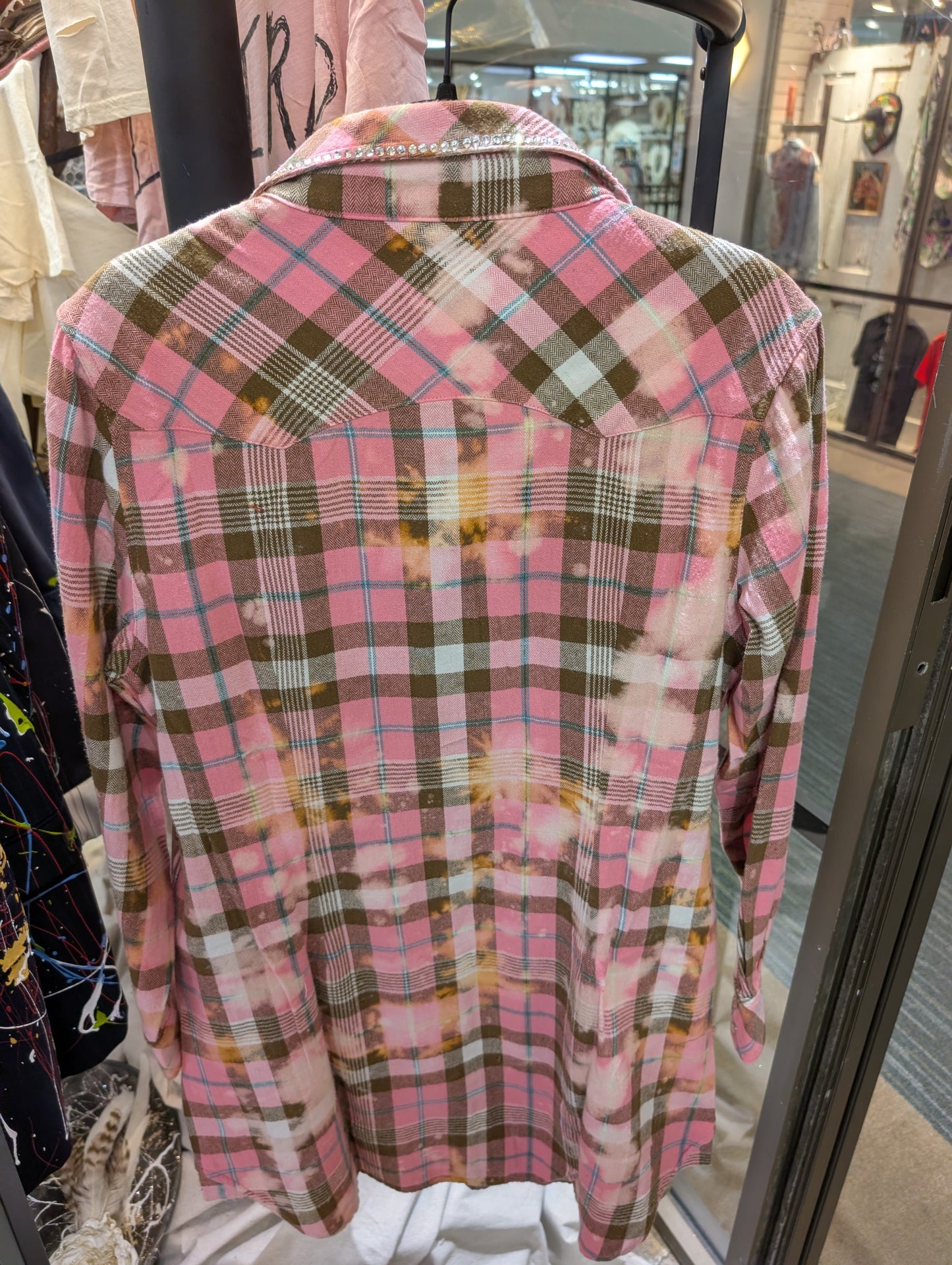 Pre Order A Rare Bird Pink Plaid Snapfront