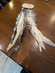 A Rare Bird White  pheasant Feather Earrings