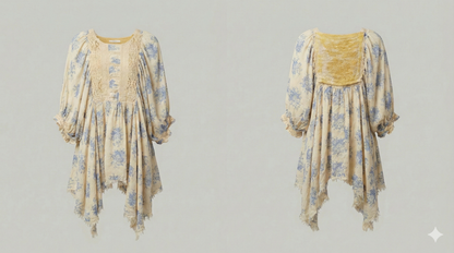 A rare bird whispering blue bell top