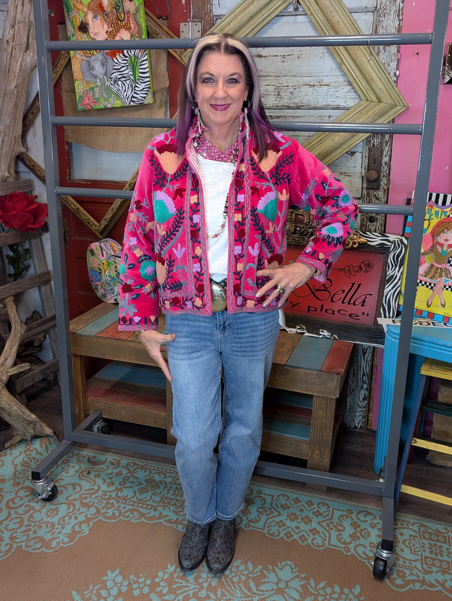 The Silver Tribe Suzani Jacket