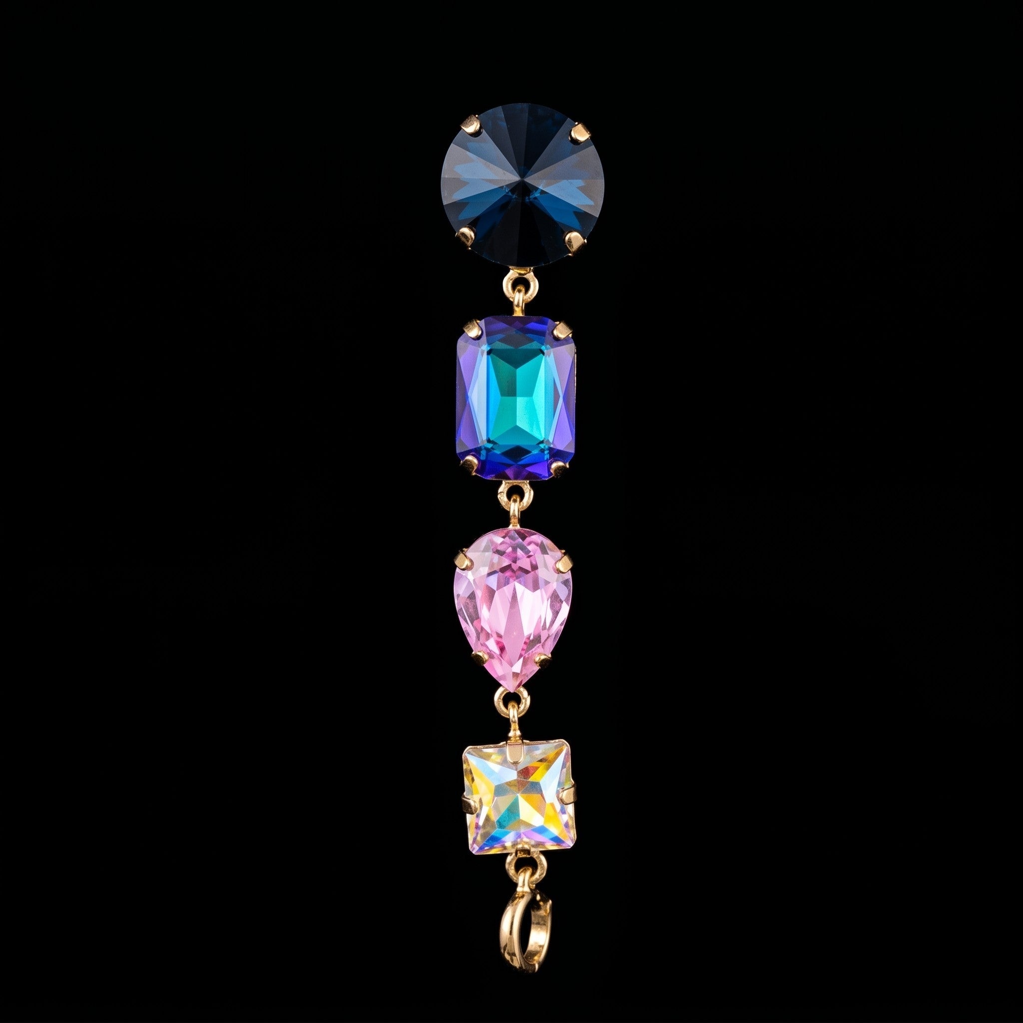 Multi Color Crystal Charm Pendant