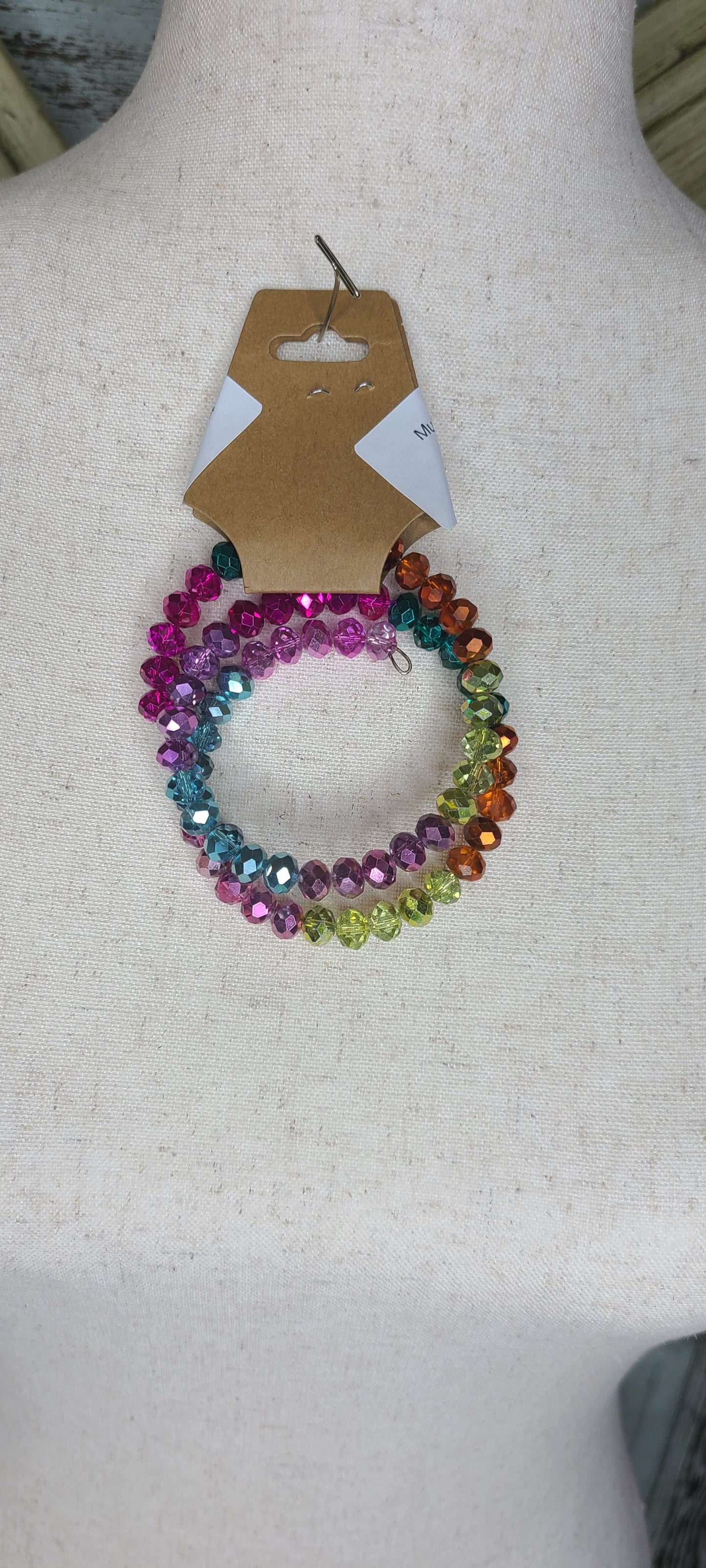 Multi Color bead Wrap Bracelet