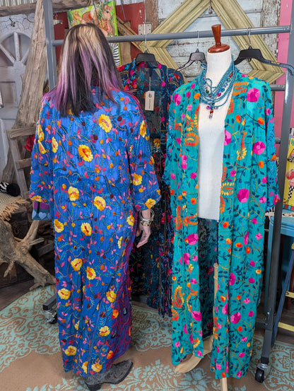 The Silver Tribe Embroidered duster