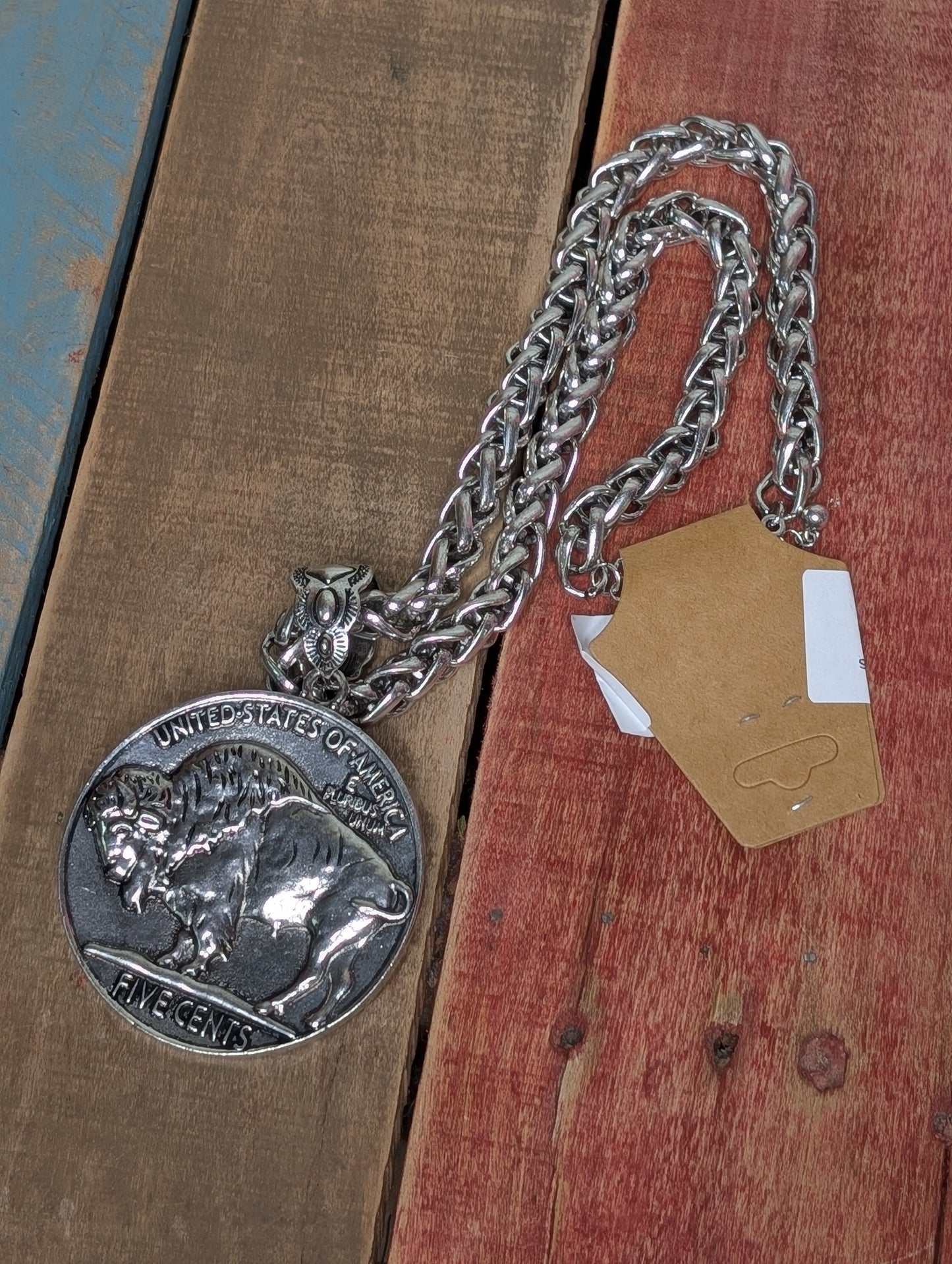 Indian Buffalo Coin Neckless