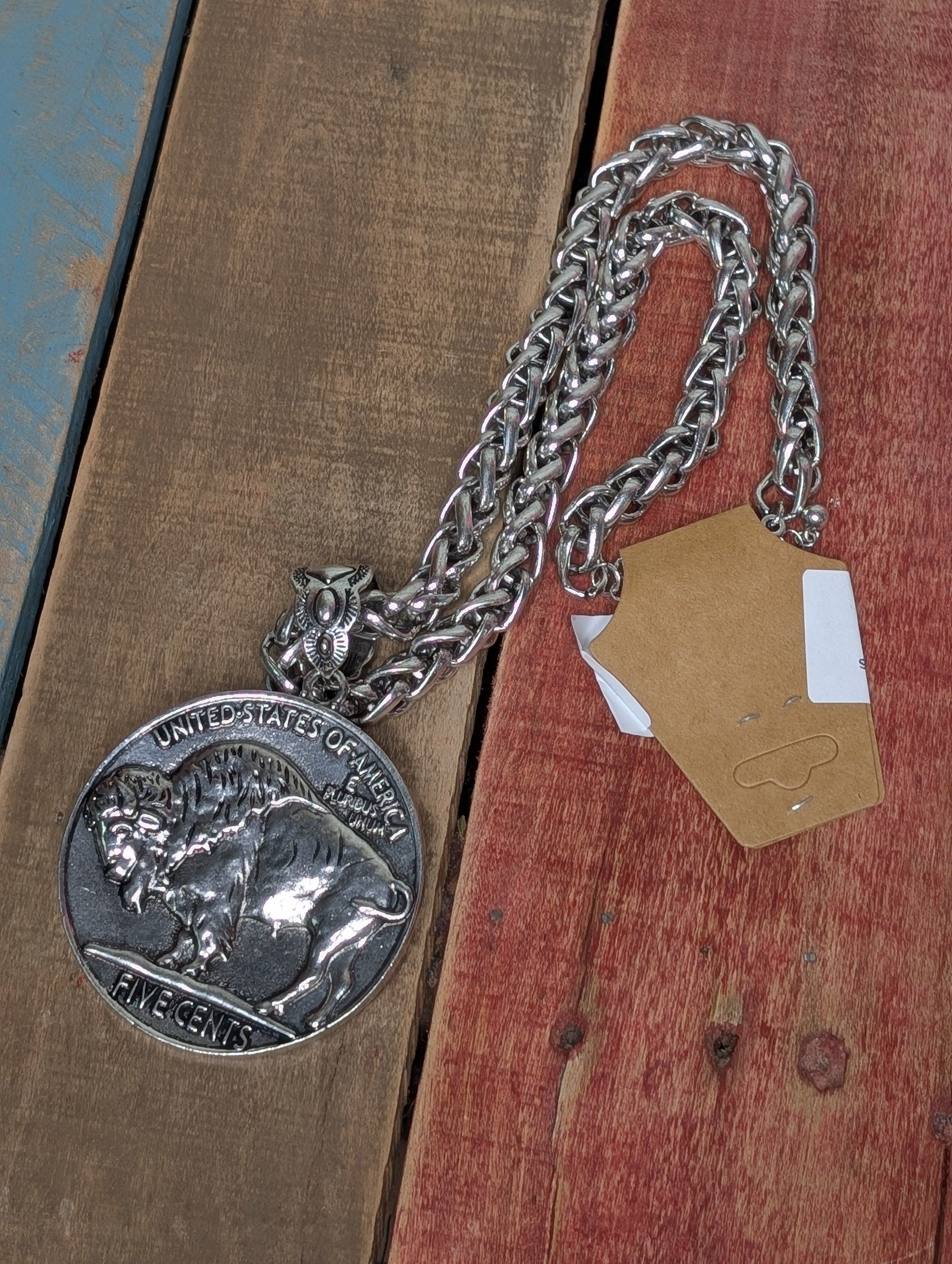 Indian Buffalo Coin Neckless