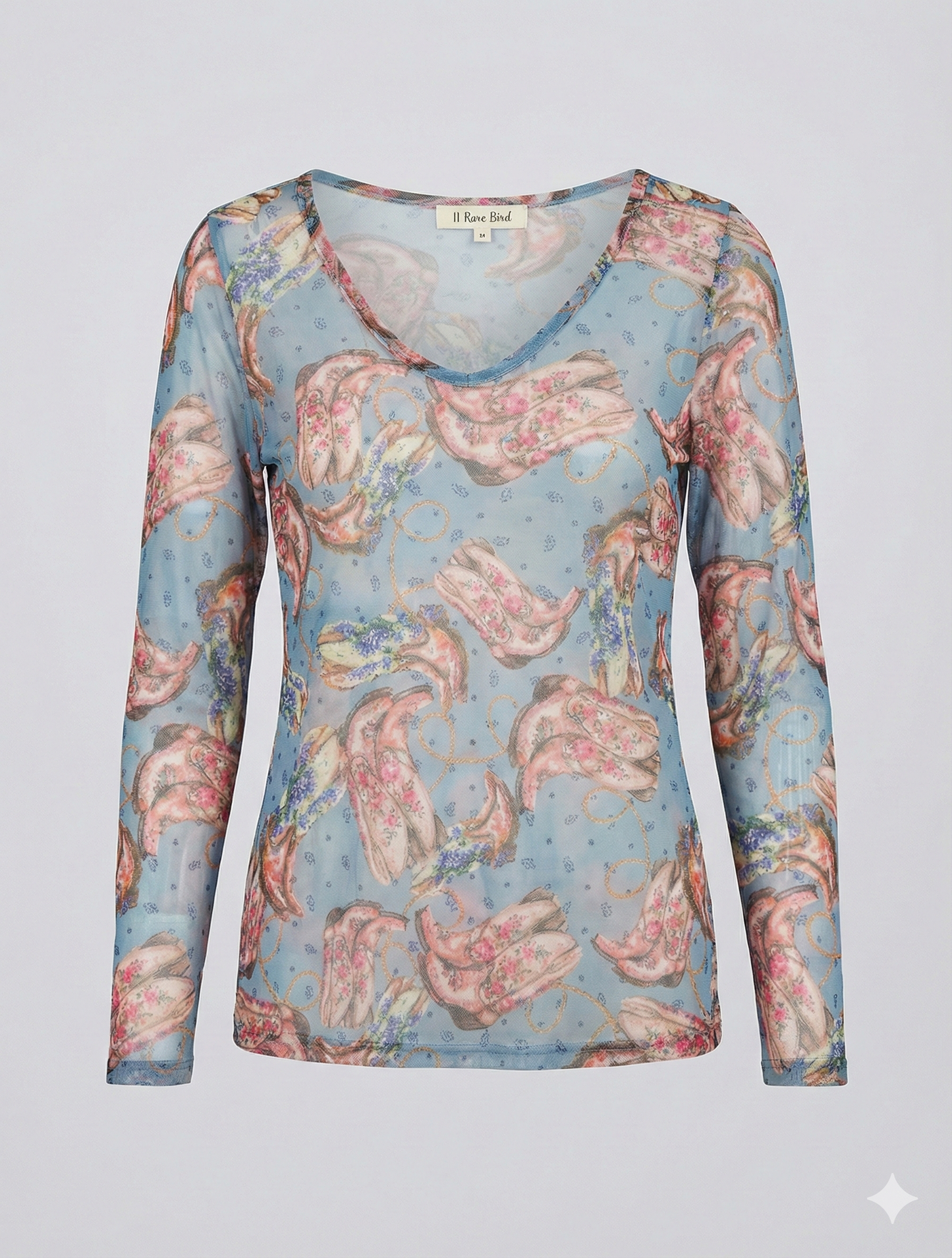 A rare bird mesh Top