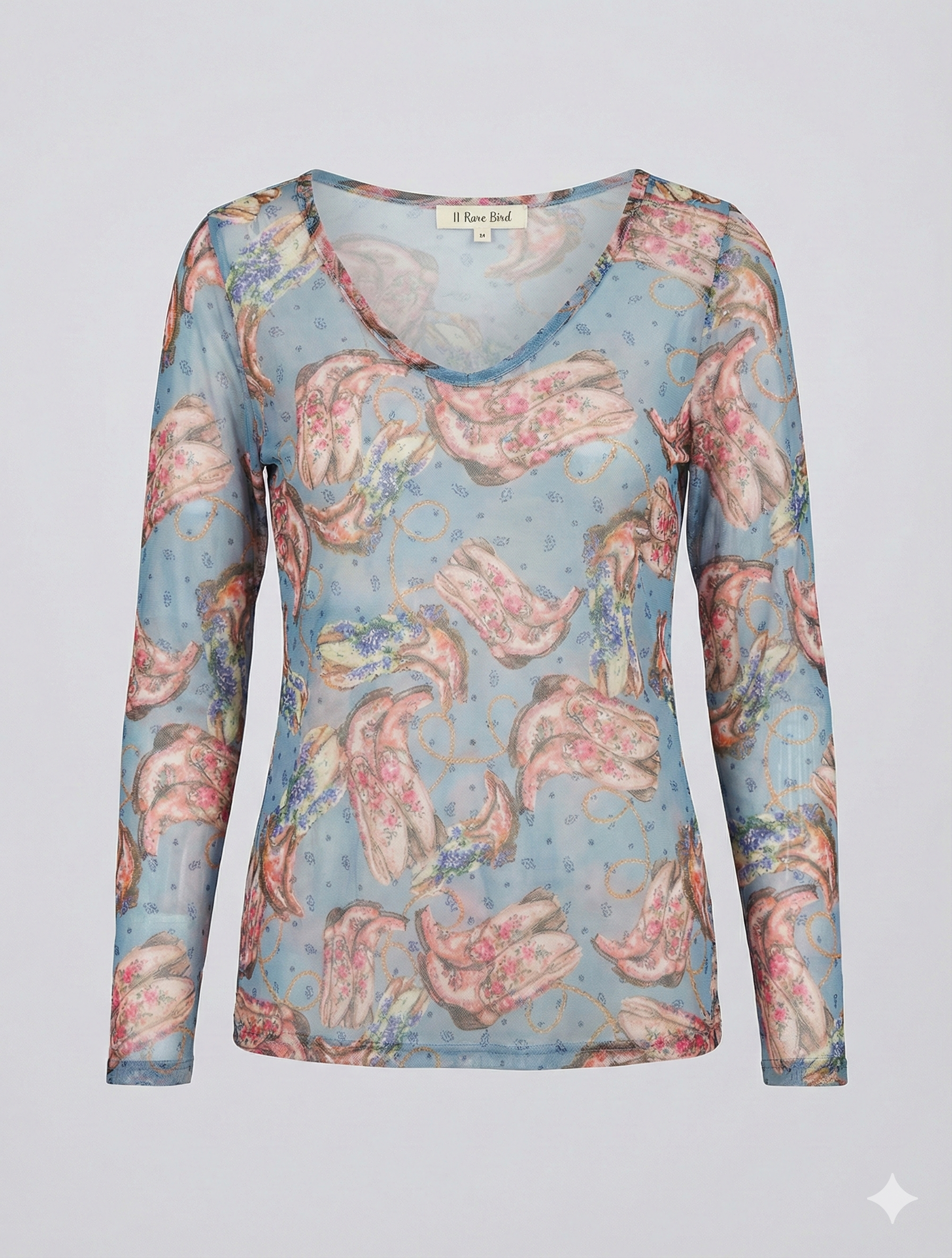 A rare bird mesh Top