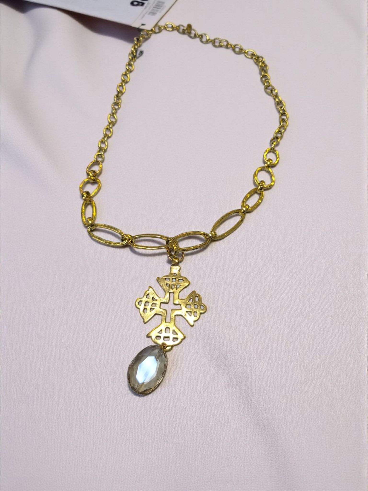 Lost and Found Gold Cross Necklace