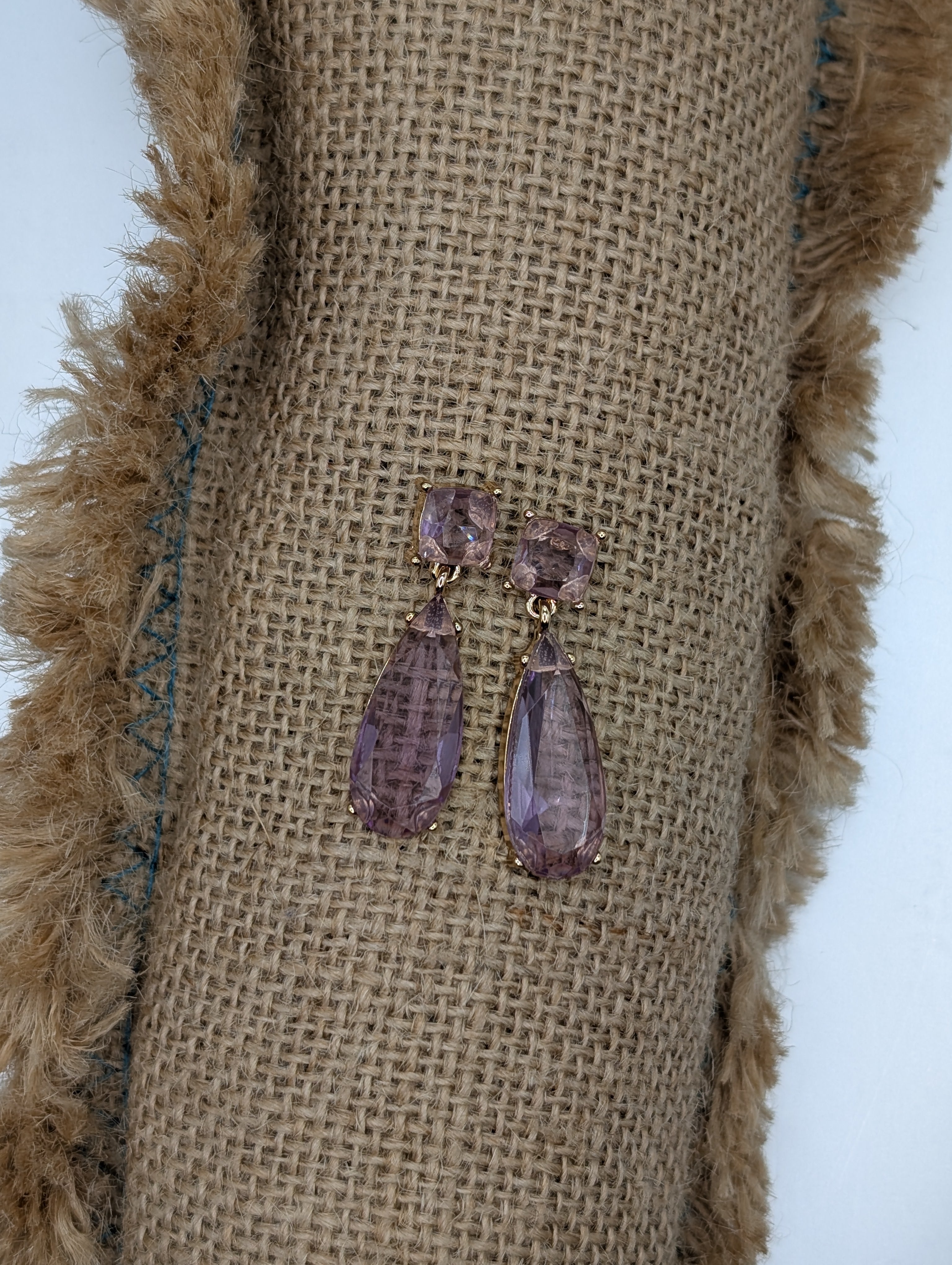 Alice crystal tear drop dangle  earrings