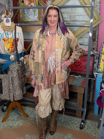 Jaded Gypsy Move with the Wind  Tank -Brick