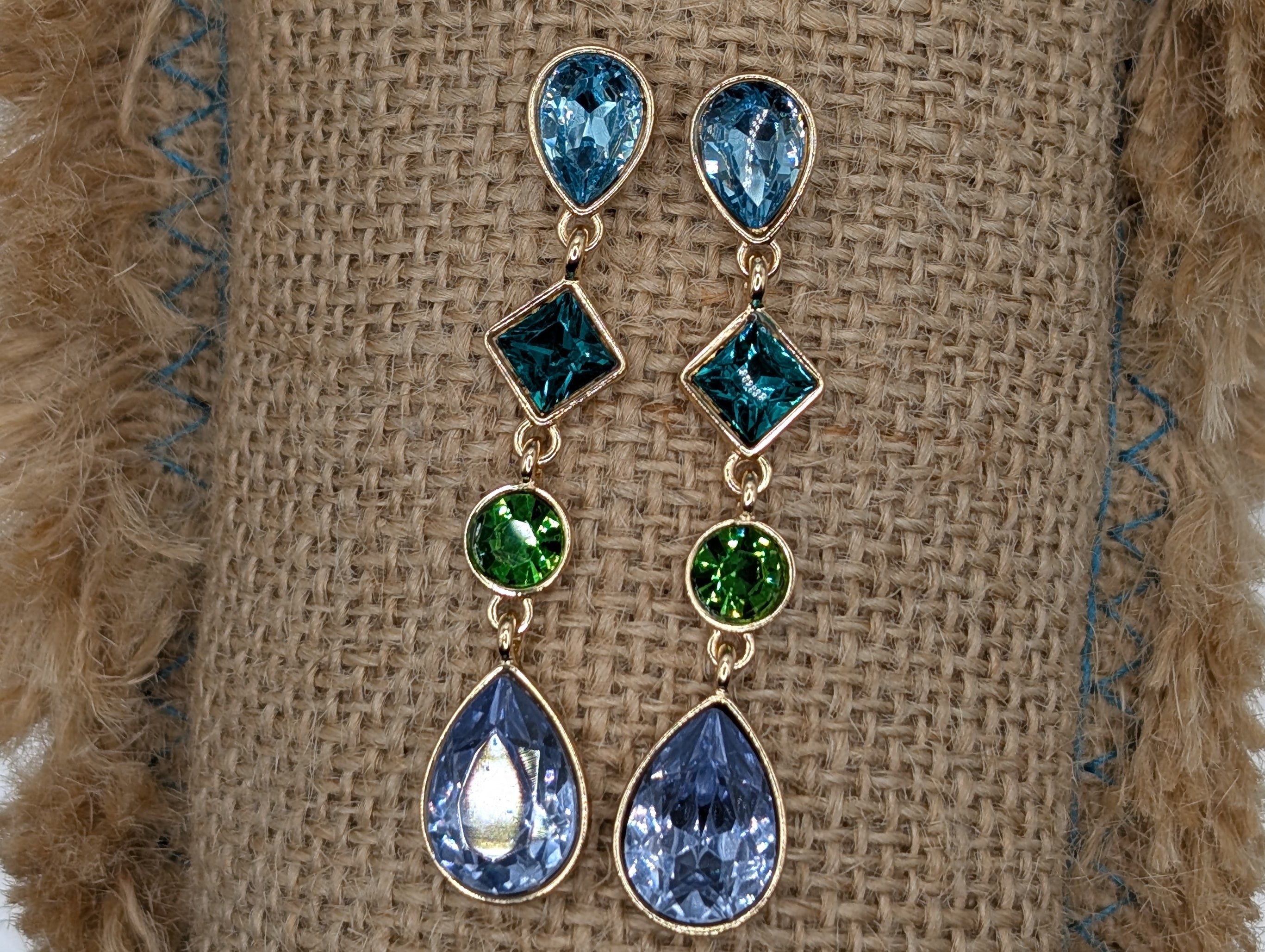 alice  multi dangle earrings