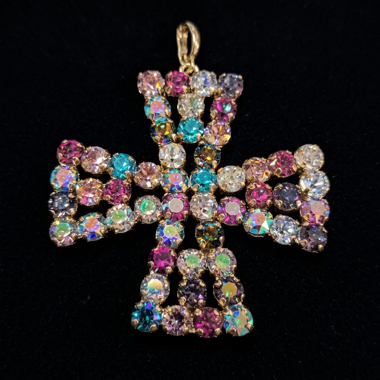 XL Australian Crystal Cross Charm