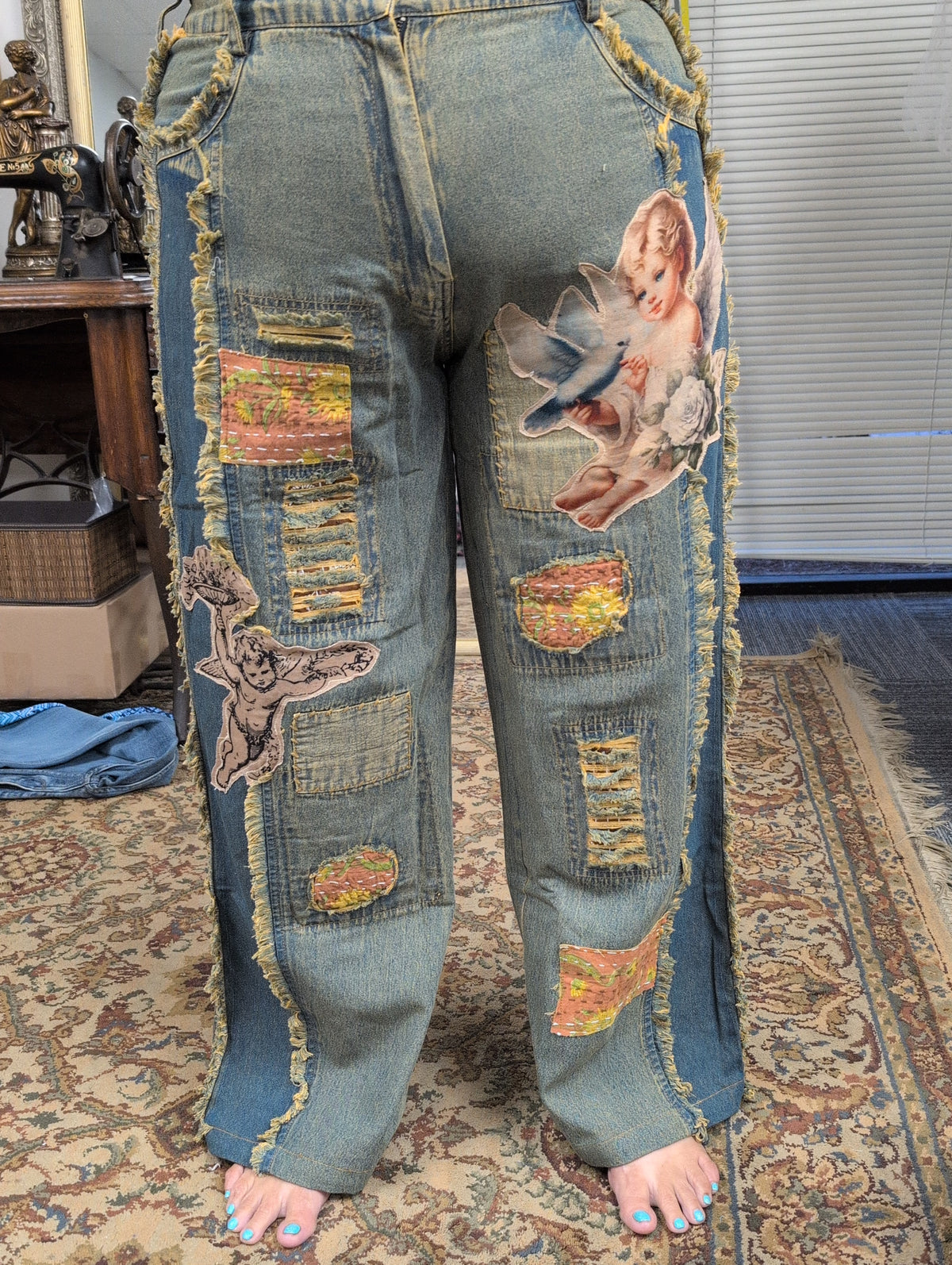 Pre-Order Paper Lace Angel Jeans