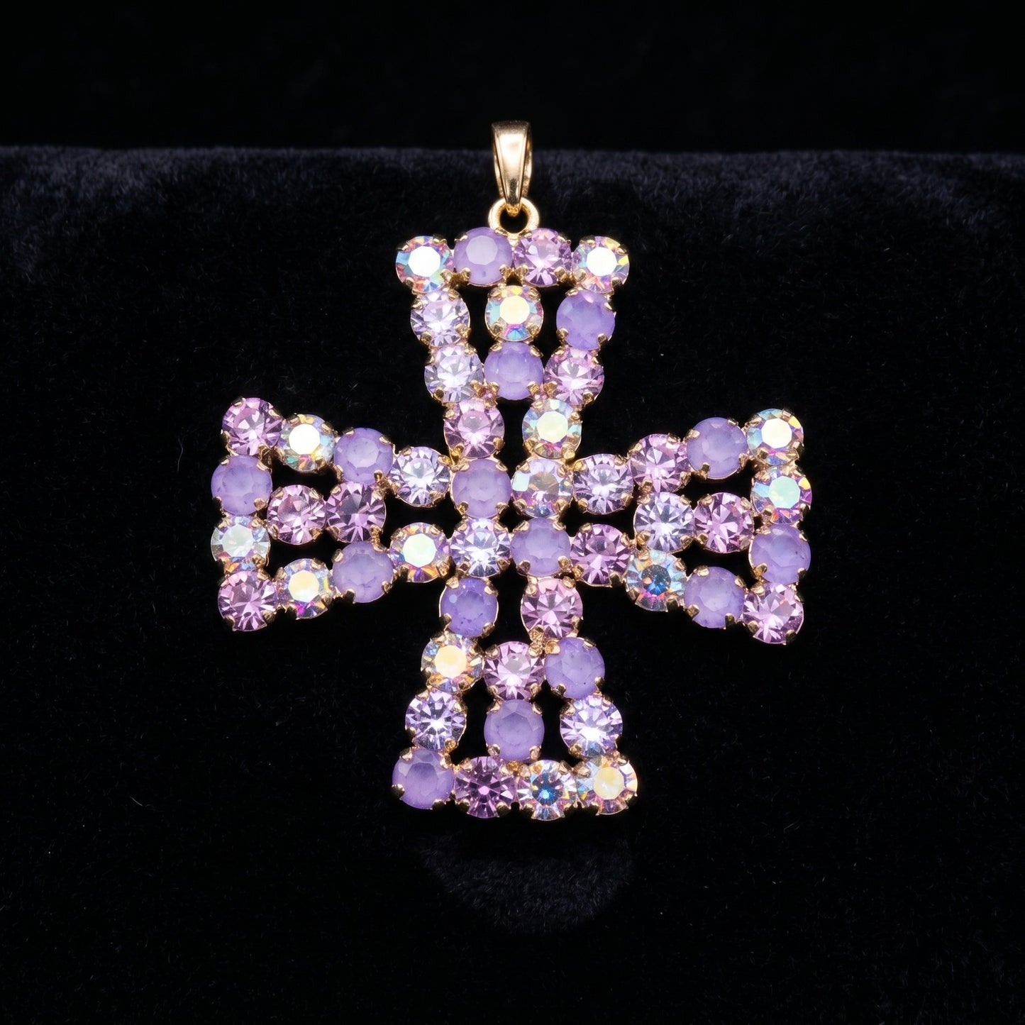 XL Australian Crystal Cross Charm