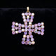 XL Australian Crystal Cross Charm