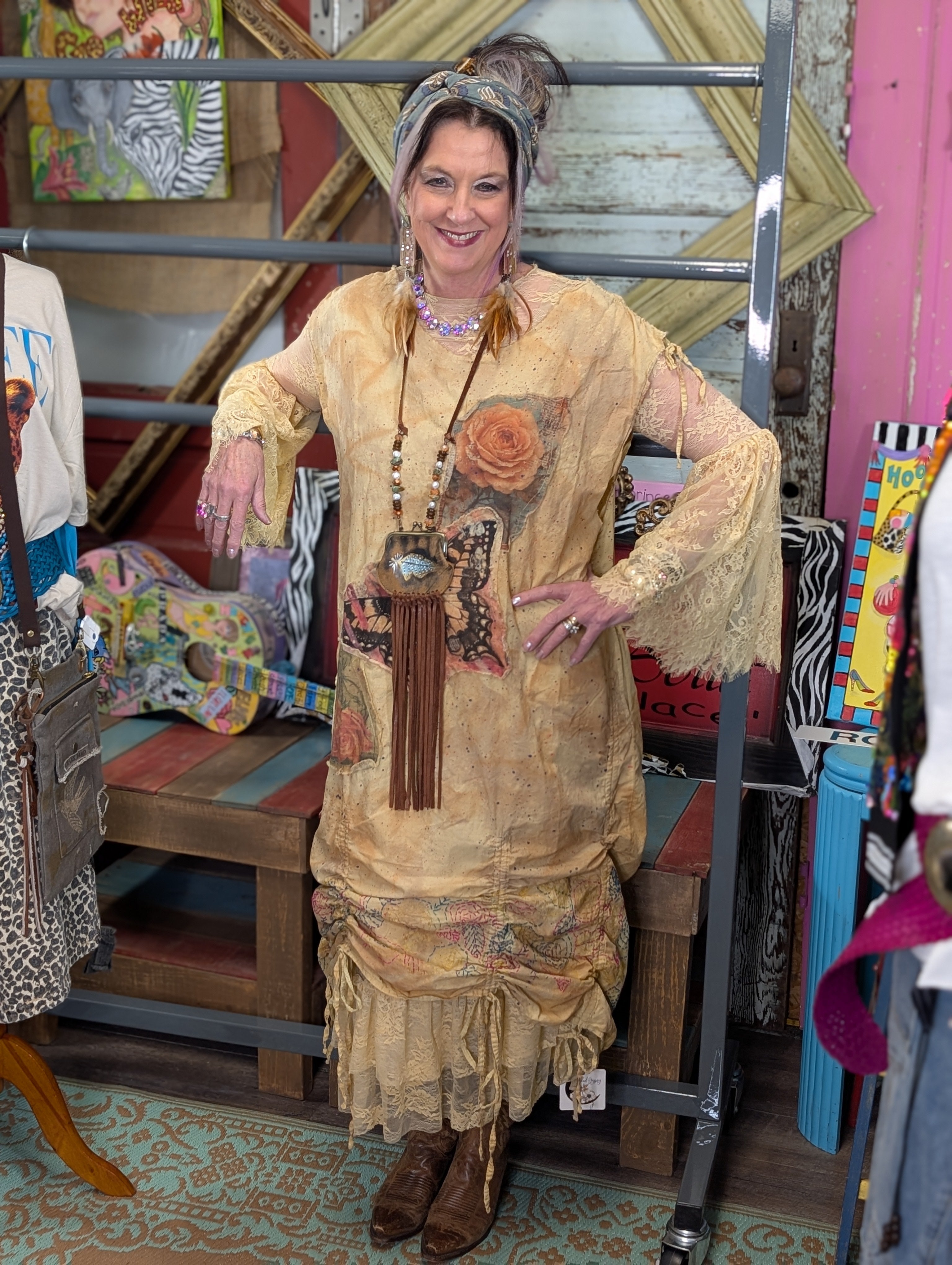 A Rare Bird Moon Glow Butterfly Dress