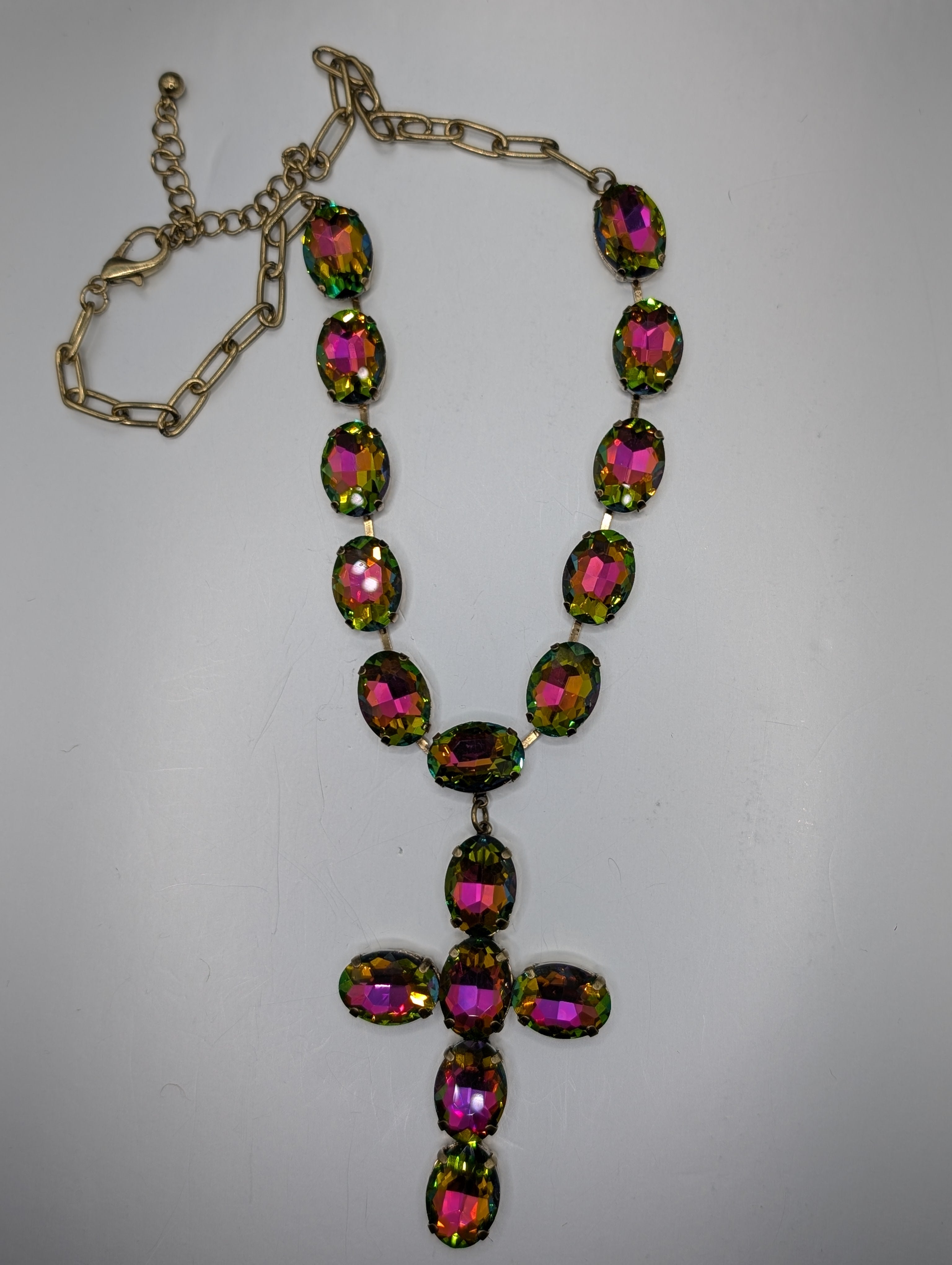 alice Volcano  Cross necklace