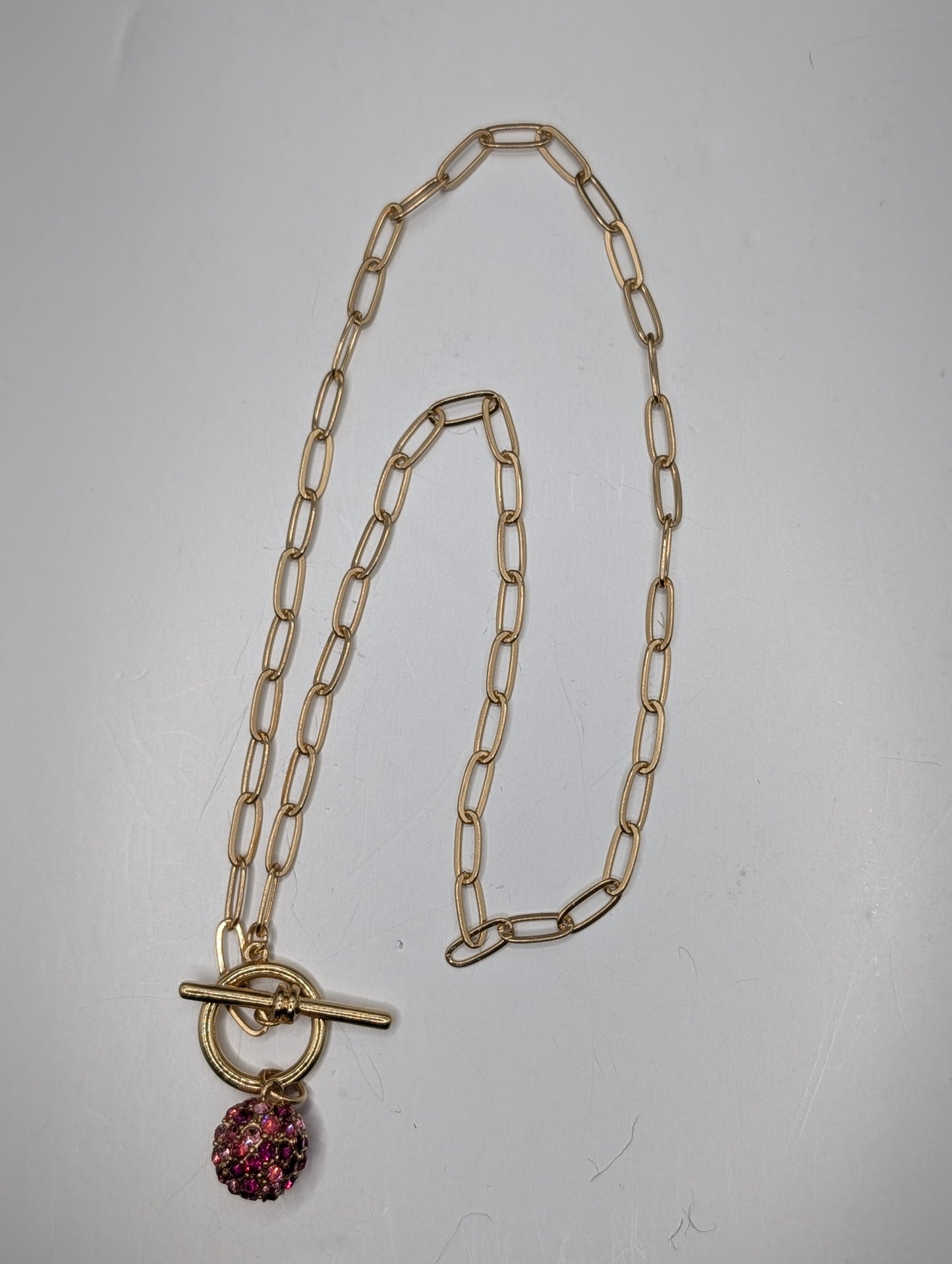 Alice Danty paperclip Ball charm necklace
