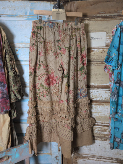 A Rare Bird Tattered Flowers Pants