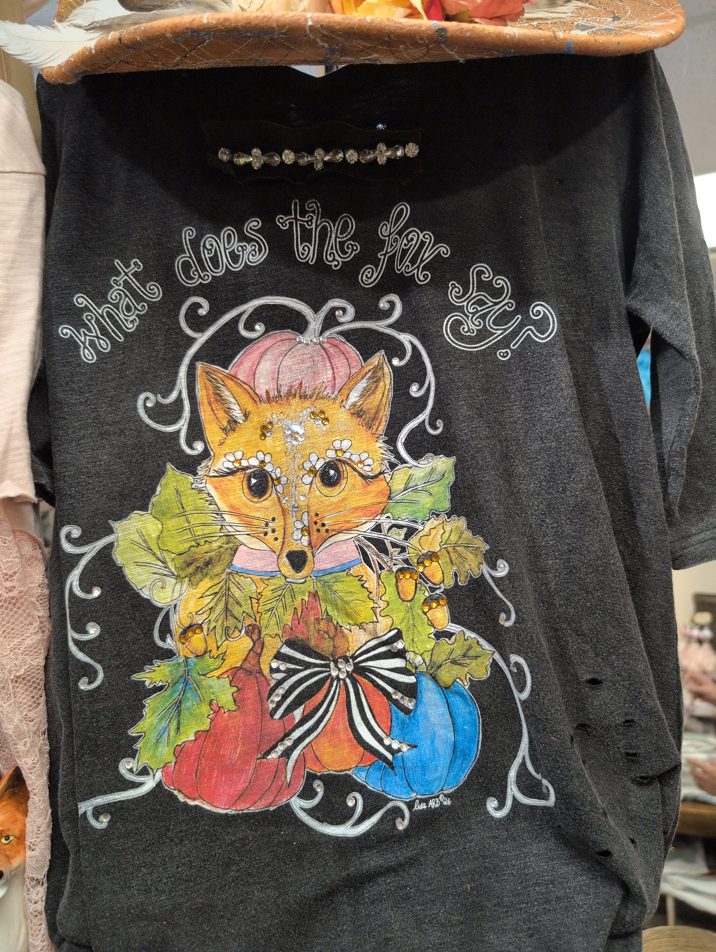 Pre Order A Rare Bird What Does The Fox Say Rhinestone Tee