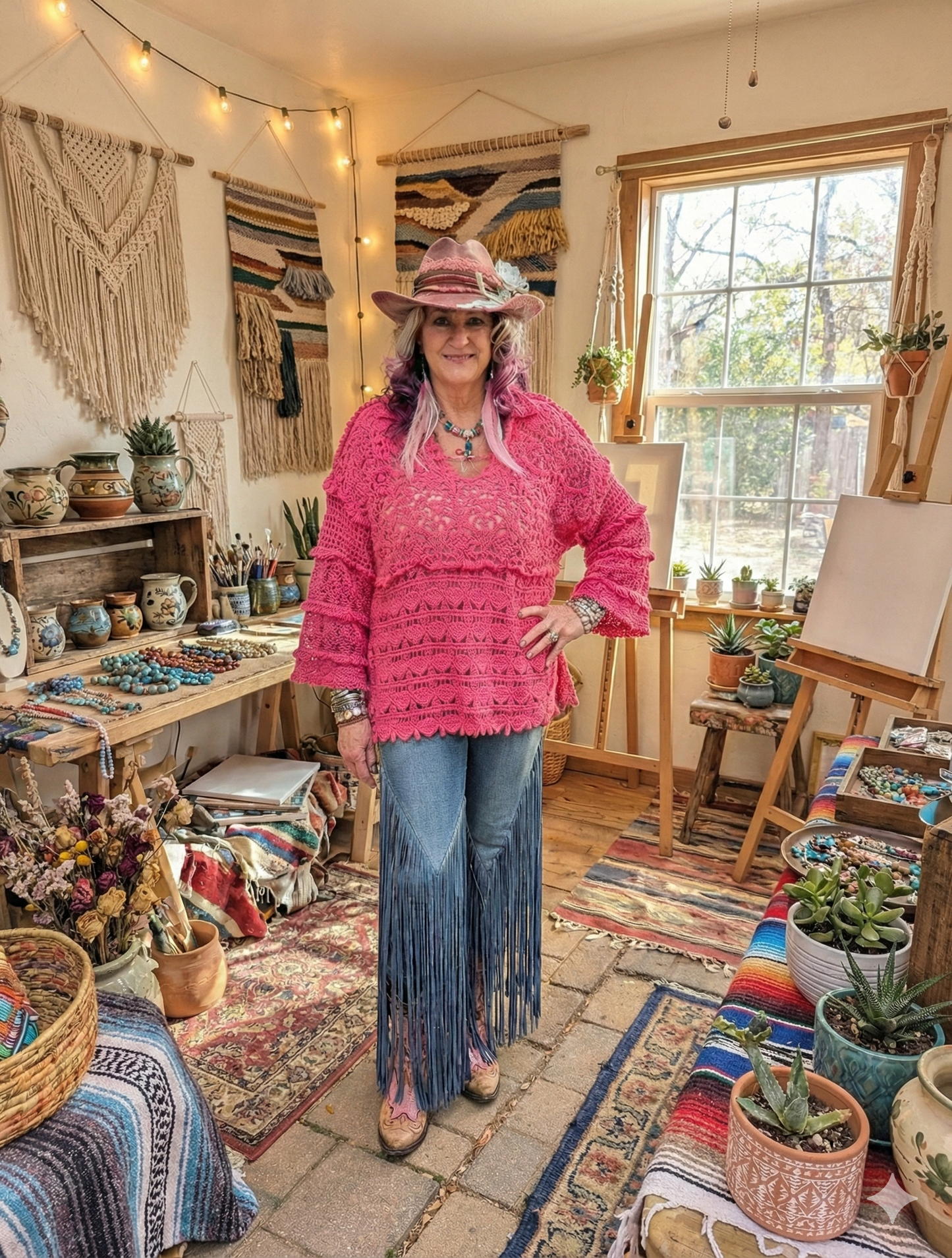 A Rare Bird Crochet Heart Top