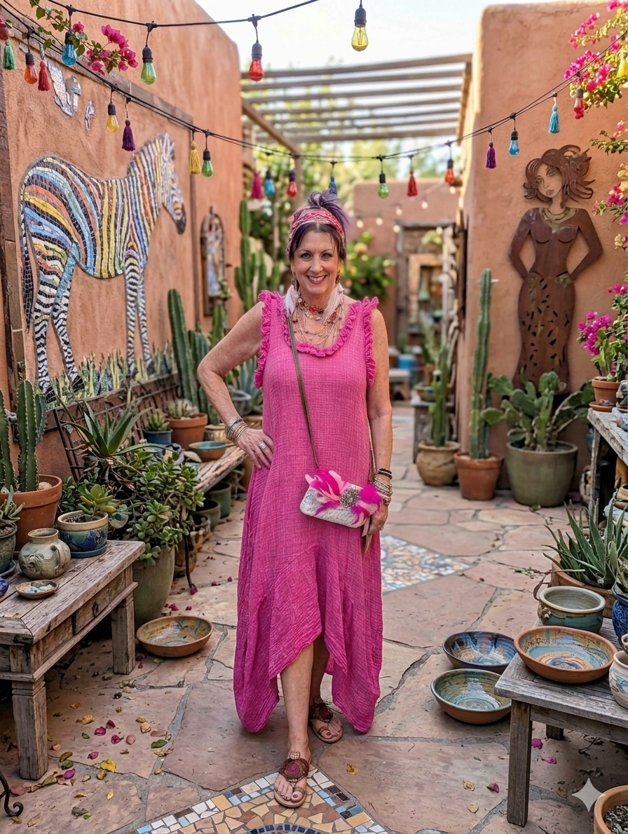 I Love Linen Sleeveless Dress