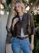 BOHO-INSPIRED EMBROIDERED LAPEL CROP TOP