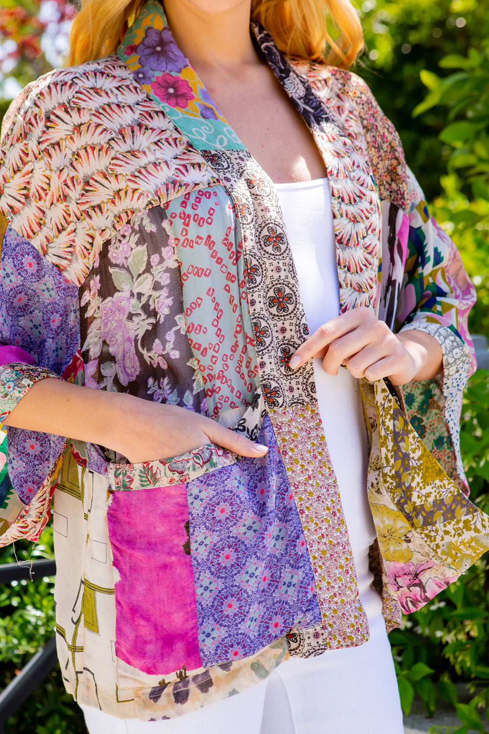Western Kimono Top Mix n Match Patches