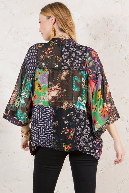 Overdyed Kimono Mix and Match Patches