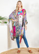 YOUNG THREAD NATURAL BOHEMIAN : EMBROIDERED COLORBLOCKED SHRUG
