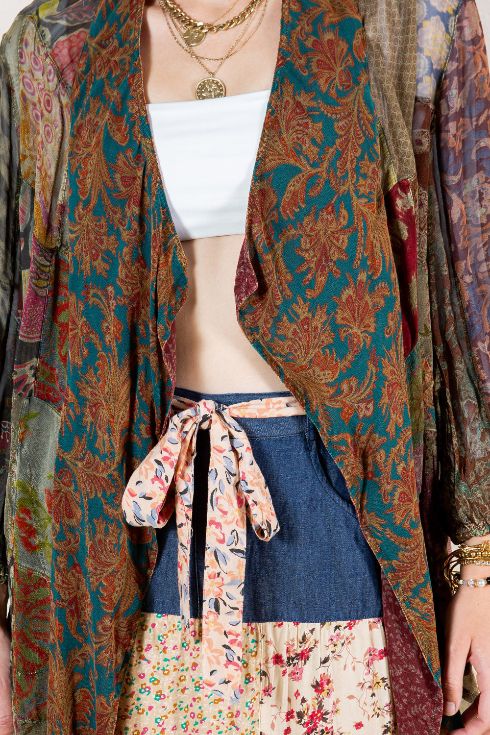 Western Overdyed Kimono Top