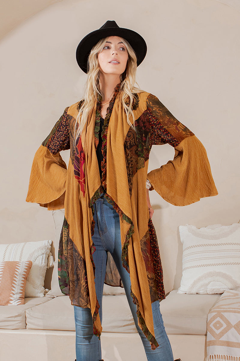 Rustic Patchwork Shrug