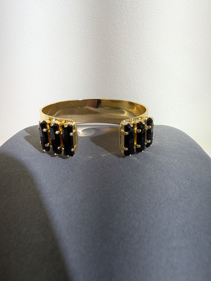 Wafa Baguette Glow Cuff — Black