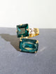 Wafa Color Duet Ring — Teal