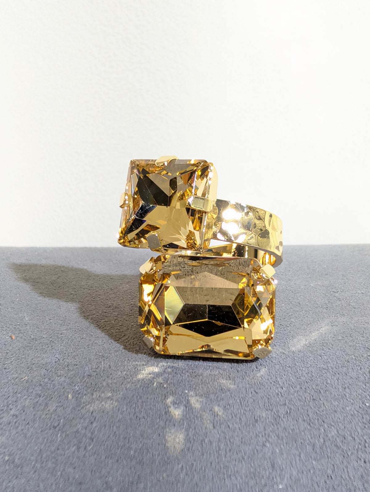 Wafa Color Duet Ring — Golden Honey