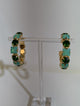 Wafa Color Radiance Hoop Earrings — Mint / Green