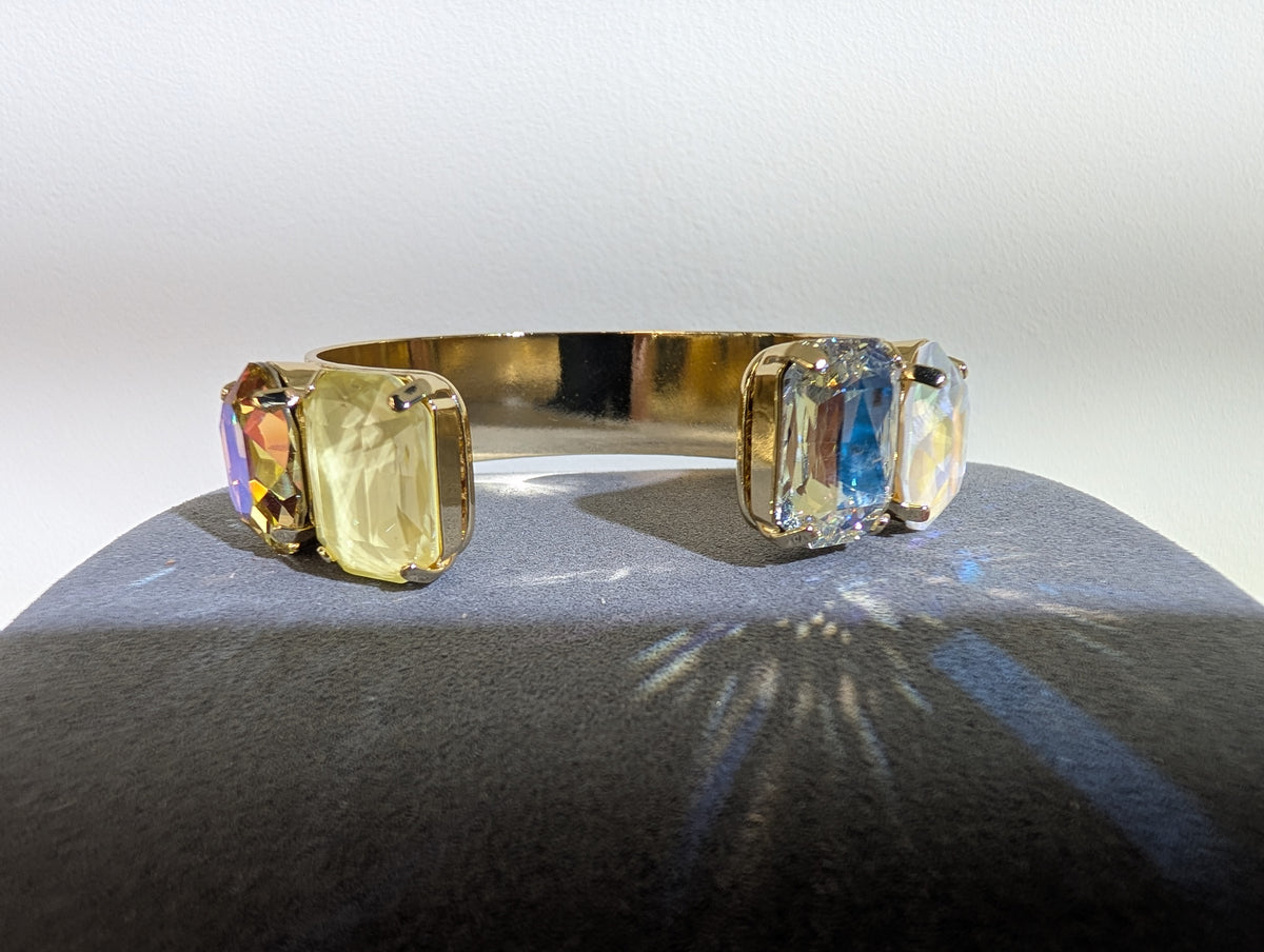 Wafa Golden Prism Cuff in Yellow/Iridescent Mix