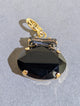 Wafa Oval Brilliance Pendant — Black/Smoky Gray