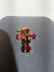 Wafa Petite Radiance Small Cross Pendant — Berry Mix