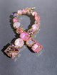 Wafa Pink Ribbon Glow Pendant — Pink Mix