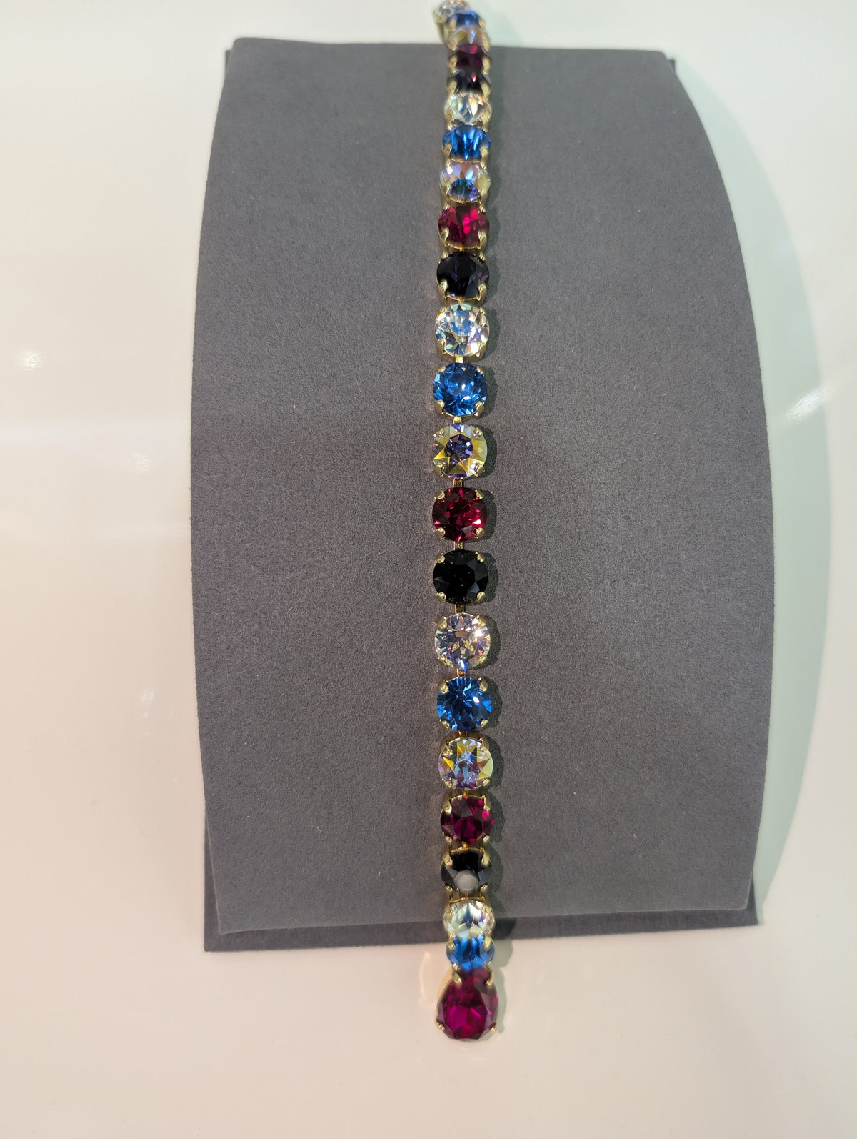 Wafa Prism Drop Lariat Necklace — Multicolor