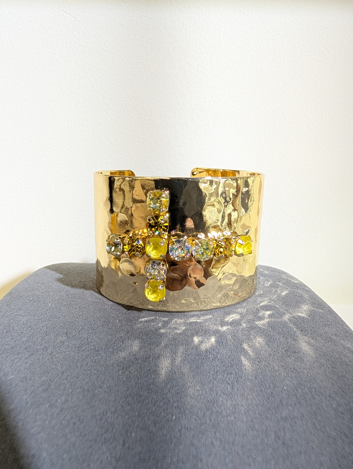 Wafa Radiant Cross Cuff — Yellow Mix