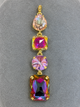 Pre Order Wafa Rosy Prism Lariat Pendant
