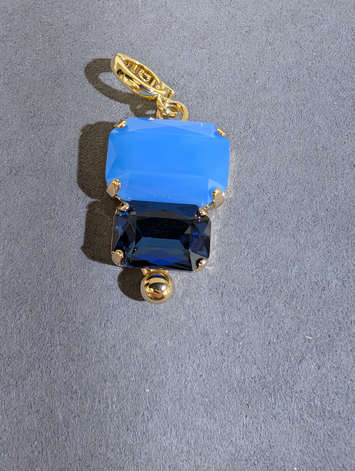 Wafa Twin Glow Pendant — Blue Mix