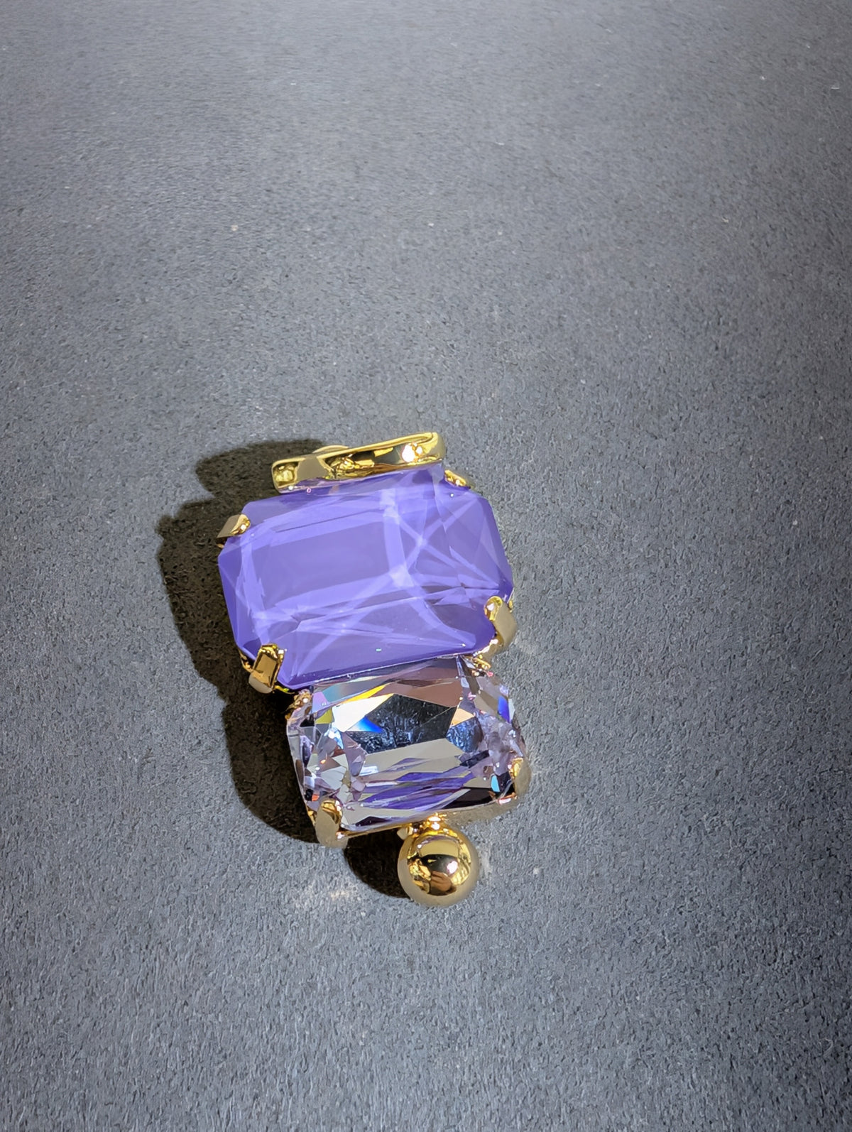 Wafa Twin Glow Pendant — Lilac/Clear
