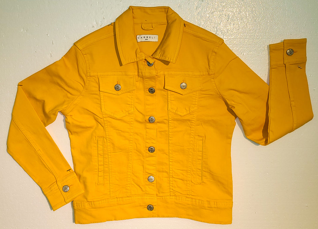 Yellow jean jacket
